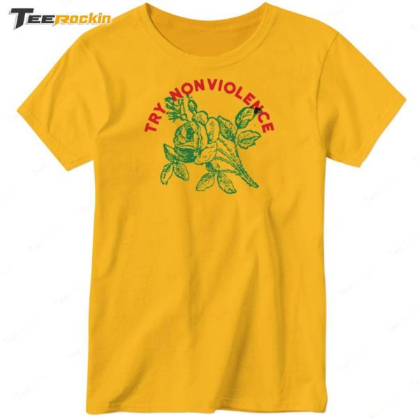 Try Nonviolence Flower Shirt