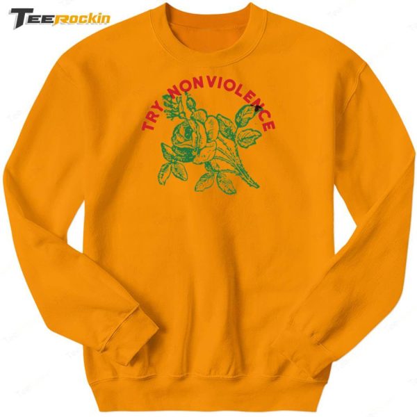 Try Nonviolence Flower Shirt