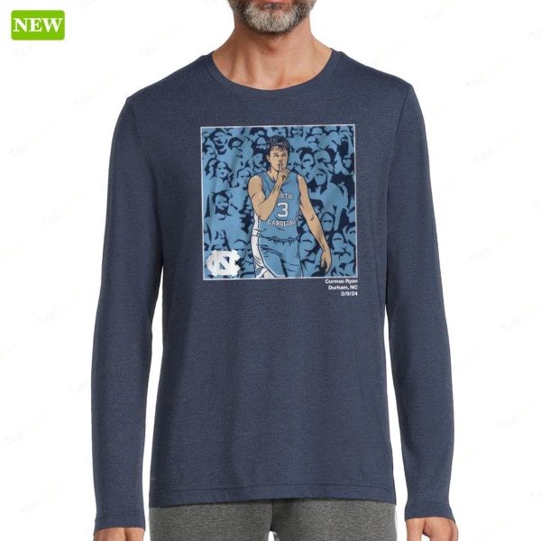 Unc Basketball Cormac Ryan Shhh Shirt