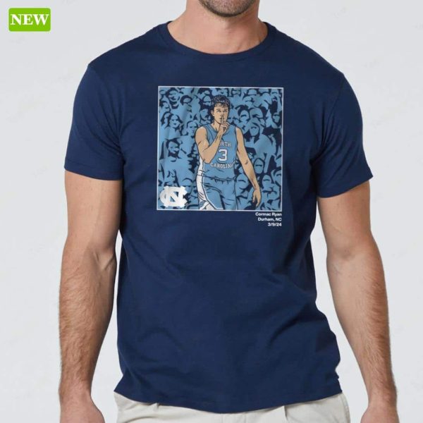 Unc Basketball Cormac Ryan Shhh Shirt