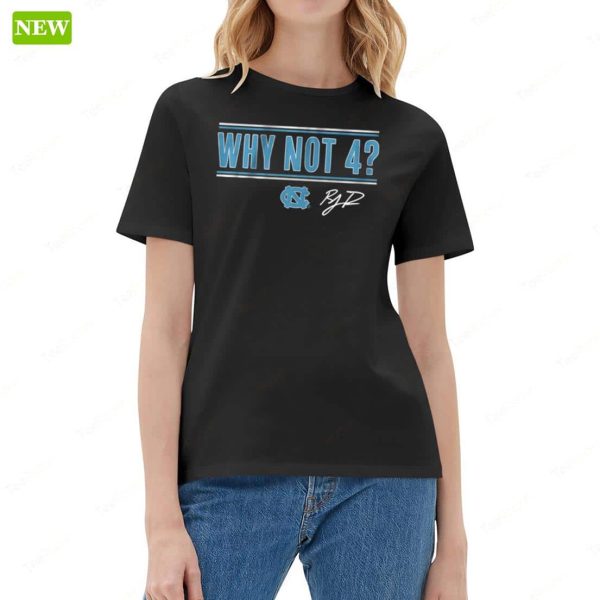 Unc Basketball R.j. Davis Why Not 4 Premium SS Shirt