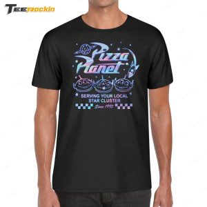Vintage Pizza Planet Serving Your Local Star Cluster Shirt 1
