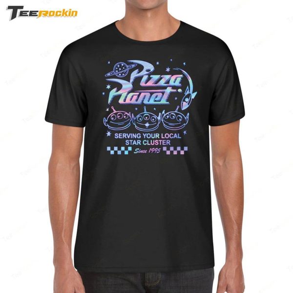 Vintage Pizza Planet Serving Your Local Star Cluster Shirt