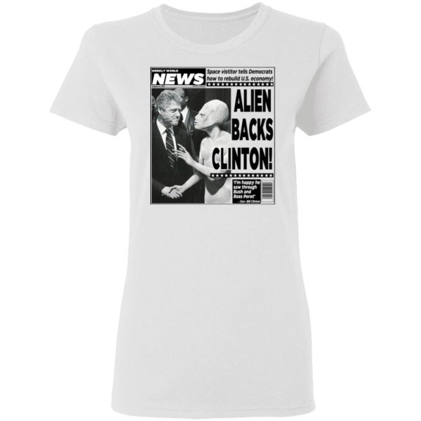 Vintage World News Alien Backs Clinton T-Shirts, Hoodies, Sweater