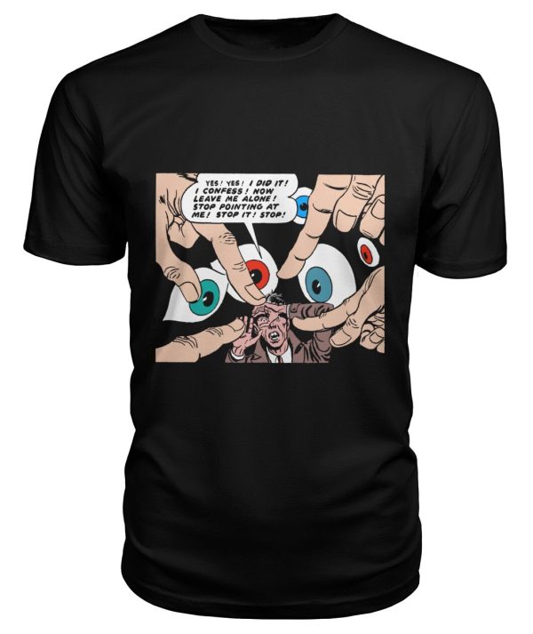 Vintage horror comic pop art design I confess t-shirt