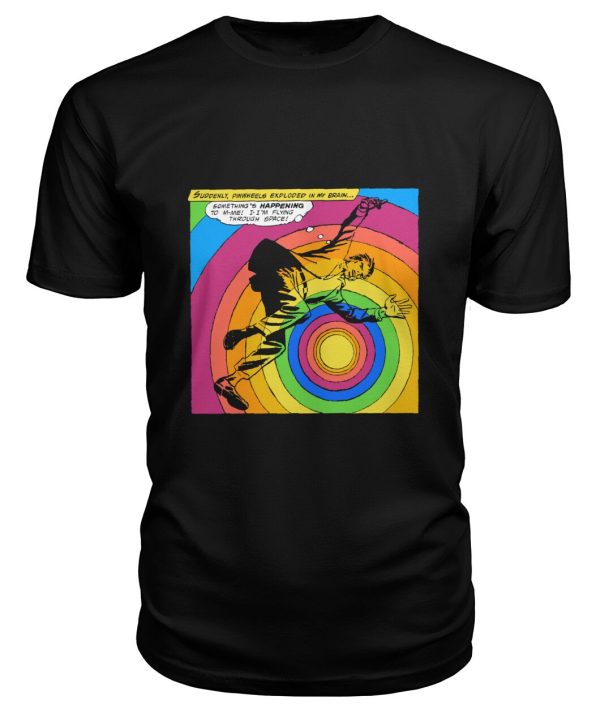 Vintage horror comic pop art pinwheels exploded in my brain t-shirt