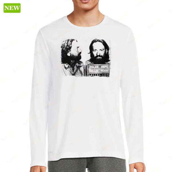 Willie Nelson Mugshot Profile Hoodie