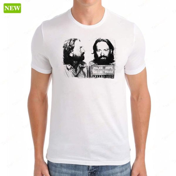 Willie Nelson Mugshot Profile Premium SS Shirt