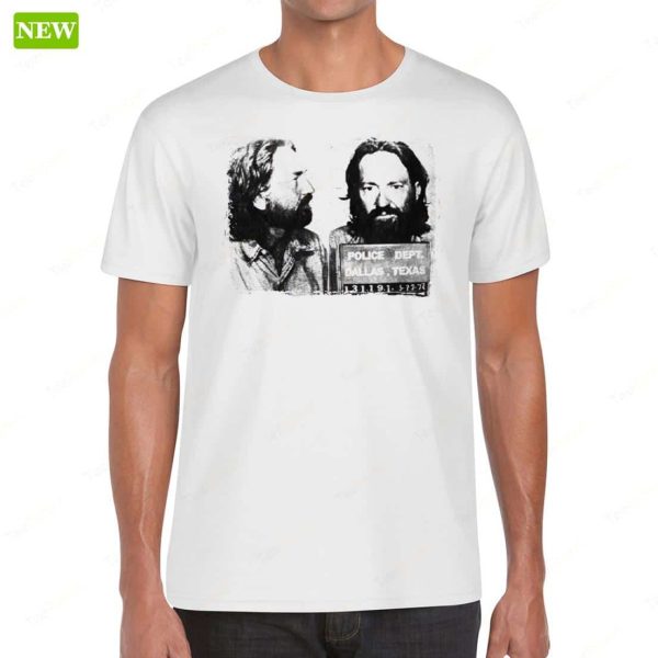 Willie Nelson Mugshot Profile Premium SS Shirt