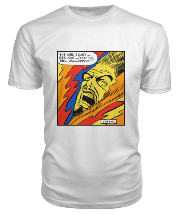 horror comic panel – The web I can’t get out t-shirt