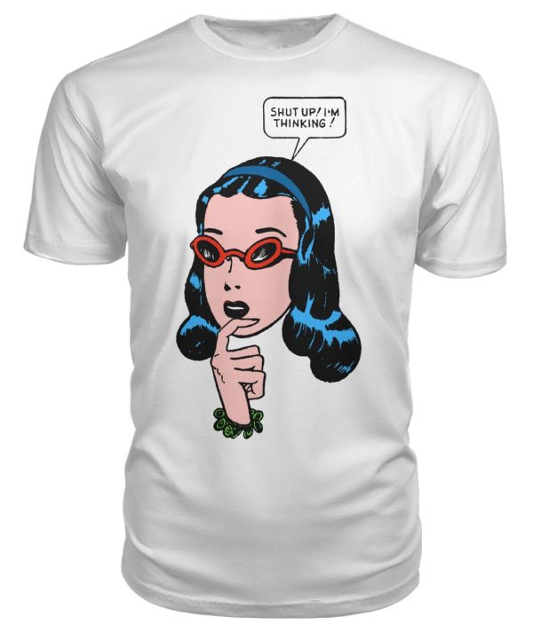 vintage comic pop-art shut up I’m thinking shirt