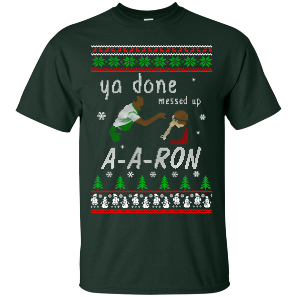 Aaron Sweater Ya Done Messed Up Ugly Christmas Sweater