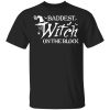 Baddest Witch On The Block Halloween T-Shirt