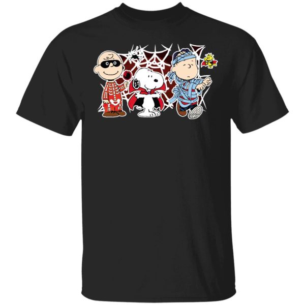 Charlie Woodstock Linus Snoopy Night Costumes Halloween T-Shirt