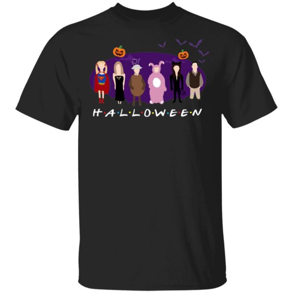 Childish Drawing Halloween Holiday FRIENDS T-Shirt