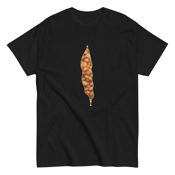 Funny BAKED BEANS ZIPPER PRINT Unisex T-shirt