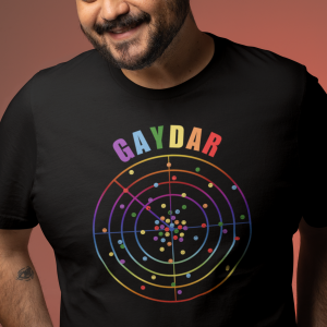 Funny GAYDAR Unisex T Shirt 1