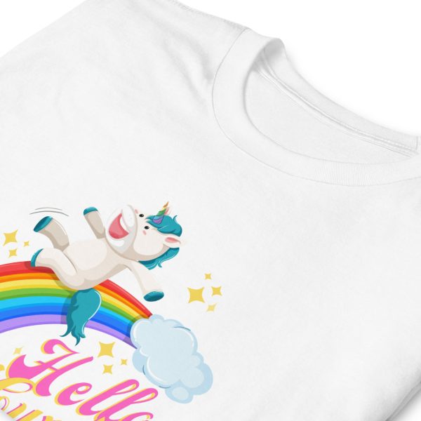 Funny ‘OFFENSIVE’ HELLO CUNTY – Unicorn Rainbow Unisex T-Shirt