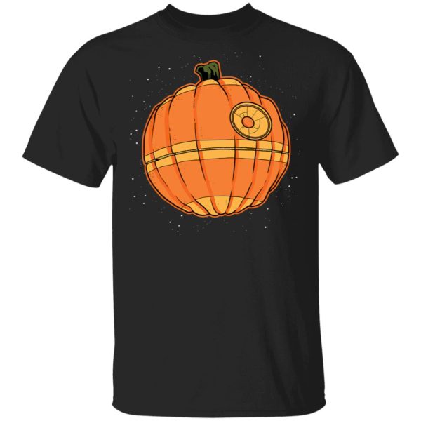 Halloween Death Star Pumpkin Star Wars T-Shirt