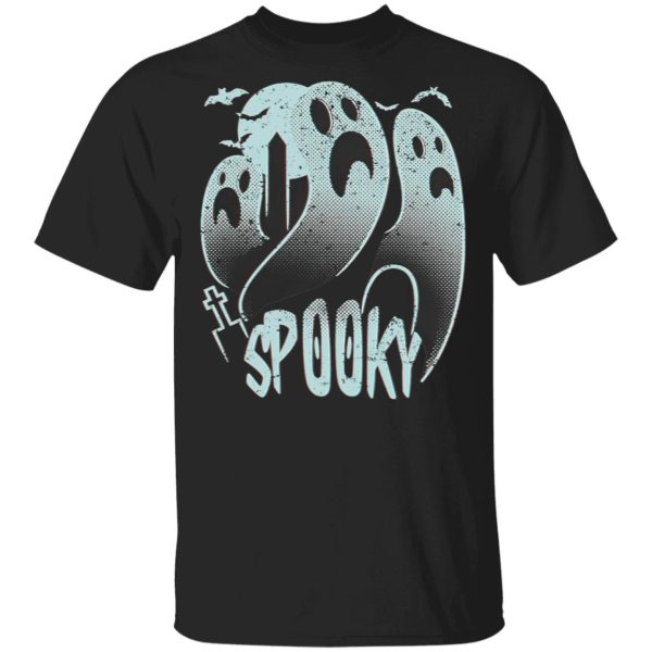 Halloween Gravestone Ghost Spooky T-Shirt