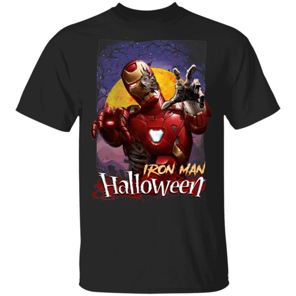 Halloween Marvel Horror Zombie Iron Man T-Shirt