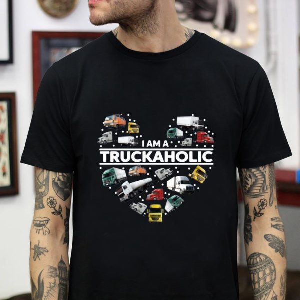 I am a truckaholic heart t-shirt