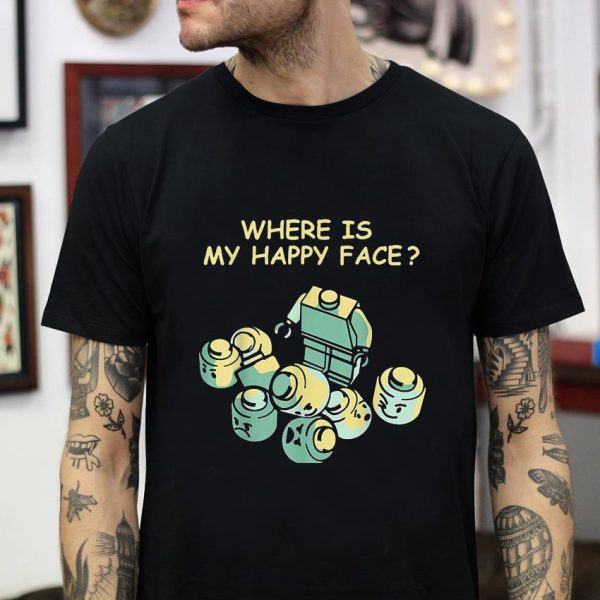 Lego where is my happy face t-shirt