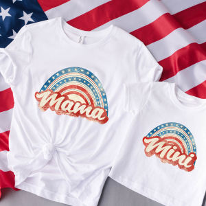 Mama and Mini American Rainbow