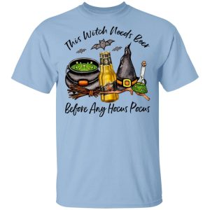 Miller Genuine Draft Bottle This Witch Needs Beer Before Any Hocus Pocus T-Shirt