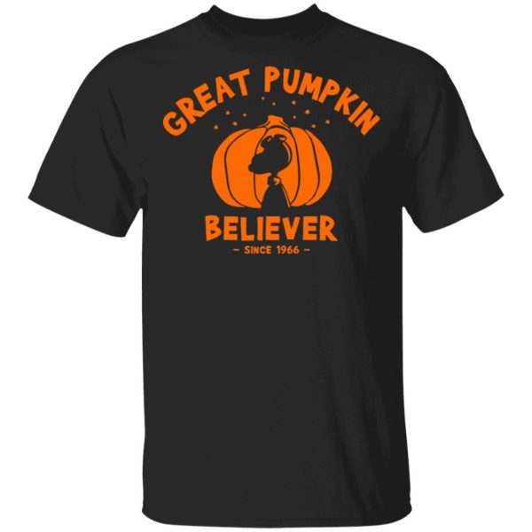 Since 1966 Great Pumpkin Believer Halloween Snoopy T-Shirt