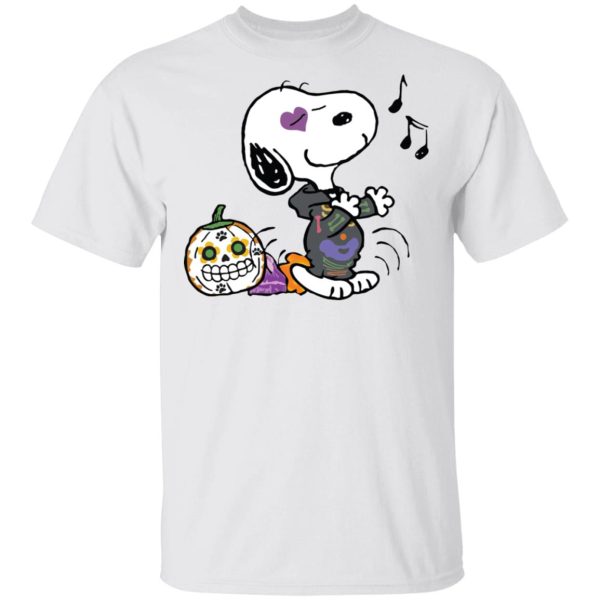 Singing Snoopy Calavera Halloween T-Shirt