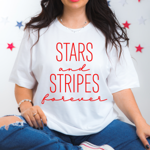 Stars and Stripes Puff Print 1