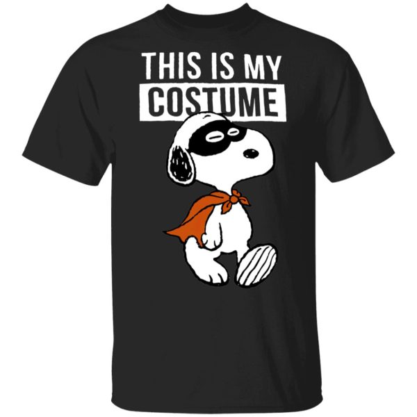 This Is My Costume Happy Halloween Masked Marvel Snoopy T-Shirt