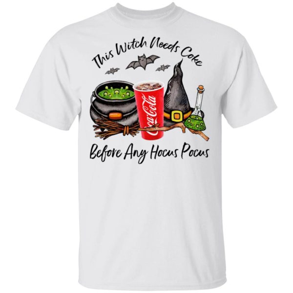 This Witch Needs Coke Before Any Hocus Pocus Halloween T-Shirt