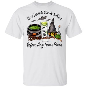 Truly Lime This Witch Needs Seltzer Before Any Hocus Pocus Halloween T-Shirt