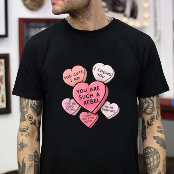 Valentines day candy hearts t-shirt