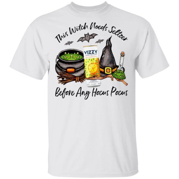 Vizzy Pineapple Mango This Witch Needs Seltzer Before Any Hocus Pocus Halloween T-Shirt