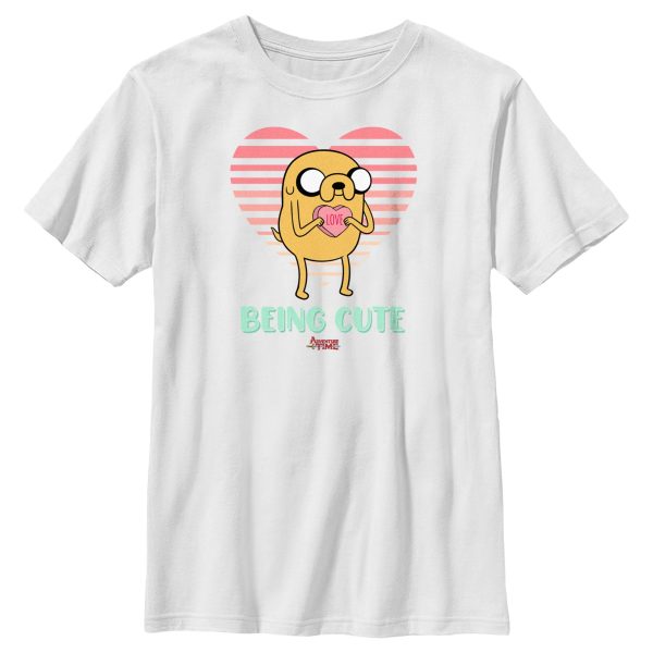 Boy_s Adventure Time Valentine_s Day Jake Being Cute T-Shirt