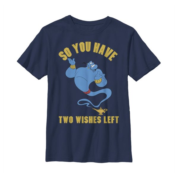 Boy_s Aladdin Genie Two Wishes Left T-Shirt