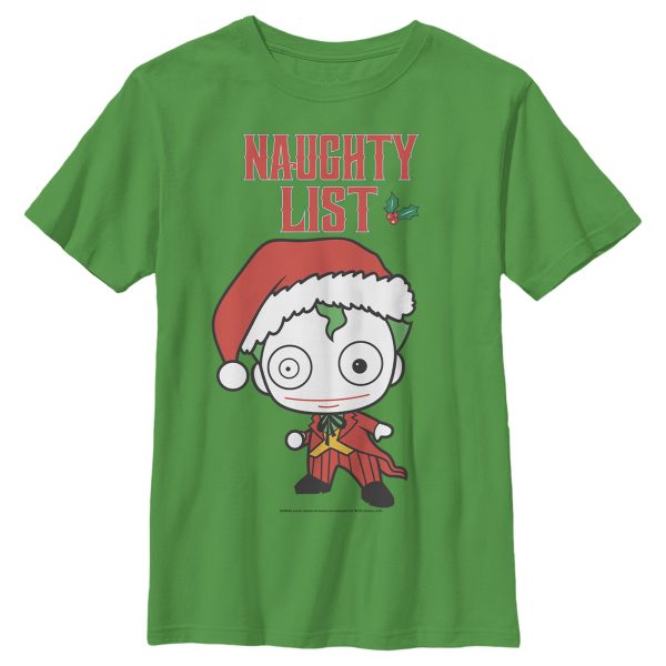 Boy_s Batman Christmas Joker Naughty T-Shirt