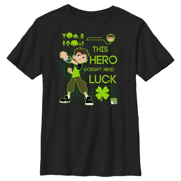 Boy_s Ben 10 Doesn_t Need Luck T-Shirt