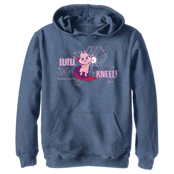 Boy_s DC League of Super-Pets I am Lulu and I Said Kneel Cartoon Pull Over Hoodie