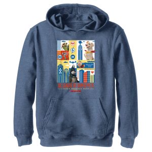 Boy_s DC League of Super-Pets Super Powered Pack Panels Pull Over Hoodie