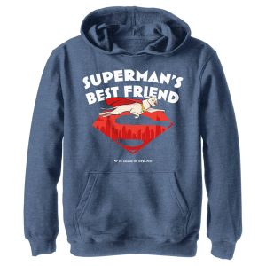 Boy_s DC League of Super-Pets Superman_s Best Friend Flying Krypto Pull Over Hoodie