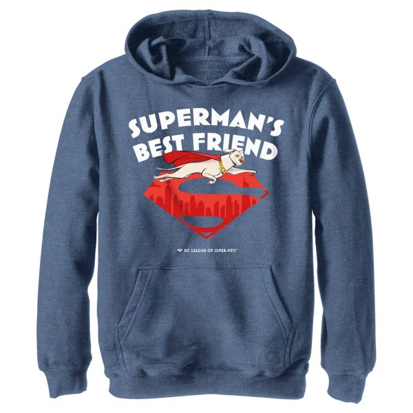 Boy_s DC League of Super-Pets Superman_s Best Friend Flying Krypto Pull Over Hoodie