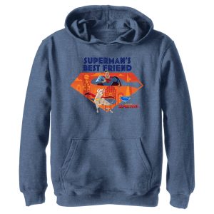 Boy_s DC League of Super-Pets Superman_s Best Friend Krypto Logo Pull Over Hoodie