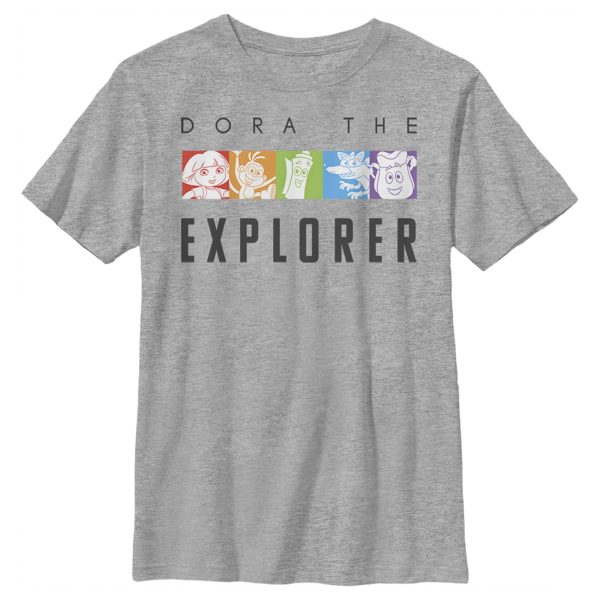 Boy_s Dora the Explorer Character Rainbow Panel T-Shirt