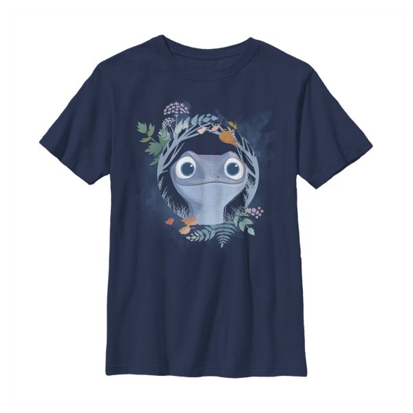 Boy_s Frozen 2 Bruni The Salamander Watercolor Portrait T-Shirt