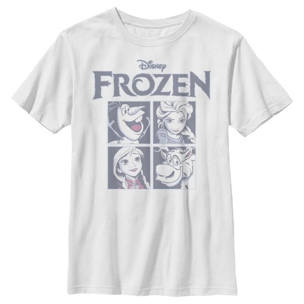 Boy_s Frozen Character Squares T-Shirt