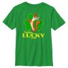 Boy_s I Am Weasel Feeling Lucky T-Shirt
